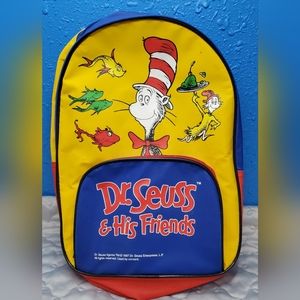 MK6 Vintage 1997 Dr. Seuss & His Friends Mini Backpack Pre-School Daycare Travel